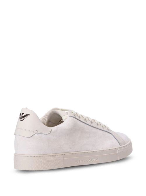 Sneakers basse con stampa logo Emporio Armani | X4X316XM741M801